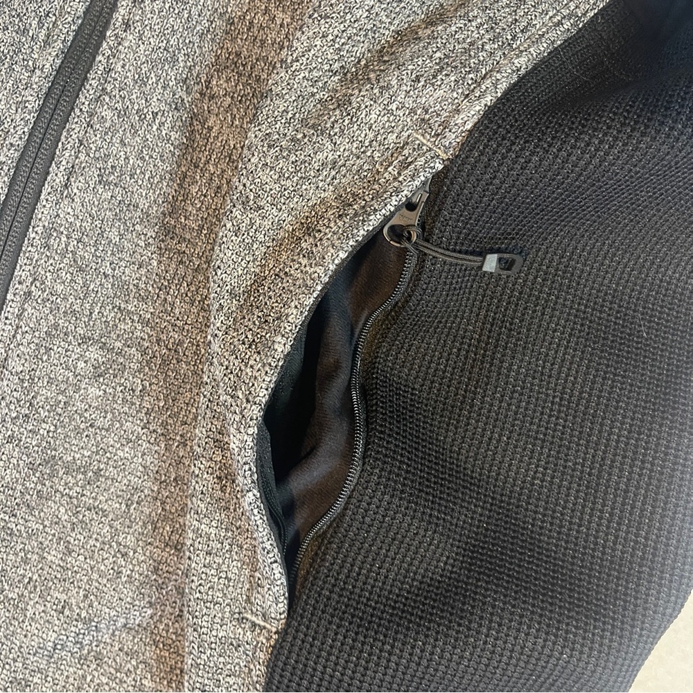 NWT Spider 1/4 Zip Mens Boundless Performance Sweater | Heather Grey/Black | L - Picture 7 of 7